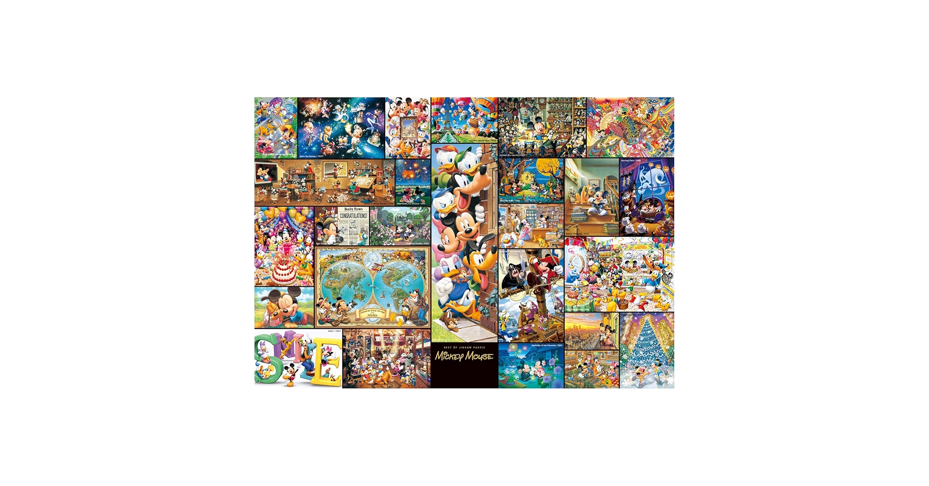 『 テンヨー社 / ぎゅっとサイズ 』2000ピース ミッキーのムービースタジオ Amazon.com: Tenyo Collection Art Mickey Mouse Gyutto Size